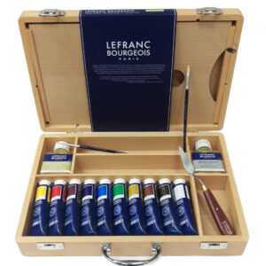 Lefranc and Bourgeois Valigetta – Cassetta in legno con colori ad olio